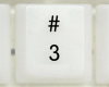 3 # Keycap, iBook G3 Clamshell, FireWire